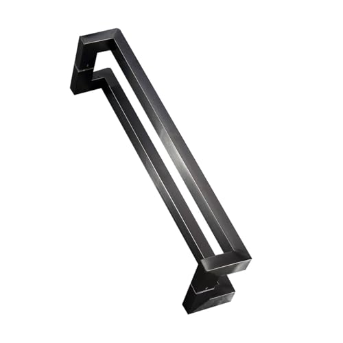 Glastürgriffe Duschtürgriff Edelstahl-Türgriff Von Stange Zu Stange Für Duschräume Einkaufszentren Büros Teileaustausch/Black/Pitch-600Mm von Generic