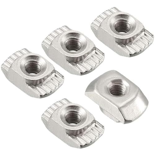 Gleit-T-Mutter M3 M4 M5 M6 M8 Aluminiumprofil-Befestigungsverbinder T-Muttern 3D-Drucker Gleitmutter Hammerkopf-Nutmutter 20 30 40 EU(4040 M8 X 10pcs) von Generic