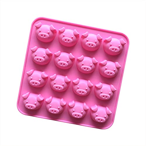 Glücksschweinchen Silikonformen Schweinchen Backform Schokoladenformen Schwein Form Eiswürfelform Süßigkeiten Schokoladenform DIY Gelee Dessert Soap Weihnachten Ostern von Generic