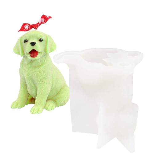 Golden Retriever Hundeform - Silikonform für Kerzen und Seife | Bastelbedarf für Kerzen, Lotionstäbe, Harz | Entzückende Hundeform für -Kerzen Golden Retriever Hundeform - Silikonform für Kerzen und Seife | Bastelbedarf für Kerzen, Lotionstäbe, Harz | Entzückende Hundeform für -Kerzen von Generic