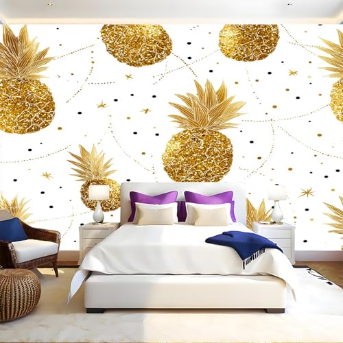 Goldene Linien Fototapete Frucht goldene Ananas 3D Effekt Vliestapete 200 x 140 cm Wanddeko Wandbild Wandtapete Wohnzimmer Büro Schlafzimmer Kinderzimmer Esszimmer Korridor Goldene Linien Fototapete Frucht goldene Ananas 3D Effekt Vliestapete 200 x 140 cm Wanddeko Wandbild Wandtapete Wohnzimmer Büro Schlafzimmer Kinderzimmer Esszimmer Korridor von Generic