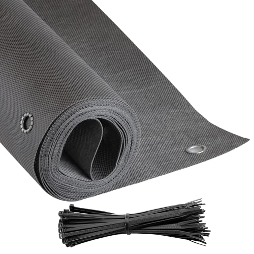 COVER IT Balkon Sichtschutz Ohne Bohren Balkonsichtschutz Graphit mit Ösen 100 x 300 cm Sichtschutz Balkon Ohne Bohren - Sichtschutz für Balkon Terrasse - Sichtschutz Balkongeländer COVER IT Balkon Sichtschutz Ohne Bohren Balkonsichtschutz Graphit mit Ösen 100 x 300 cm Sichtschutz Balkon Ohne Bohren - Sichtschutz für Balkon Terrasse - Sichtschutz Balkongeländer von COVER IT