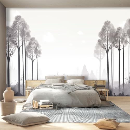 Grau Fototapete 350 x 256 cm Abstrakt Bäume Dschungel Thema Wandbild Wohnzimmer Schlafzimmer Wandtapete, Vlies Tapete UV-Beständig Geruchsfrei Montagefertig Grau Fototapete 350 x 256 cm Abstrakt Bäume Dschungel Thema Wandbild Wohnzimmer Schlafzimmer Wandtapete, Vlies Tapete UV-Beständig Geruchsfrei Montagefertig von Generic