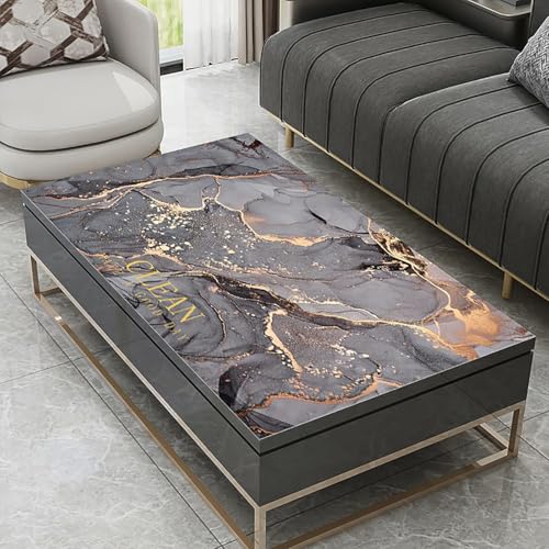 Graue Couchtischdecke, Moderne Marmor Strukturiertes Leder Abwischbare Tischdecke, wasserdichte Abwischbare Rechteckige Esstischabdeckung Für Küche Picknick Party Indoor Outdoor, 80x80cm Graue Couchtischdecke, Moderne Marmor Strukturiertes Leder Abwischbare Tischdecke, wasserdichte Abwischbare Rechteckige Esstischabdeckung Für Küche Picknick Party Indoor Outdoor, 80x80cm von Generic