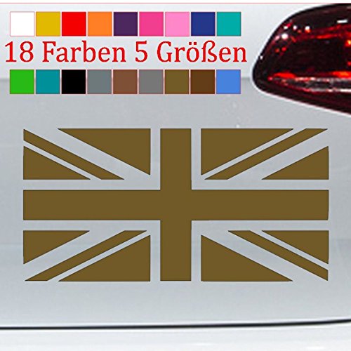 Great Britain Union Jack Flagge Jeep England Aufkleber Queen 18 Farben 5 Größen von Generic