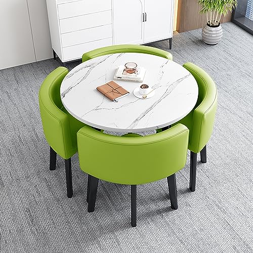 Green Rezeption Schreibtisch Tisch Round Dining & Negotiation Table Small Conference Room & Hotel Balcony Furniture Ideal for Meetings & Gatherings Green Rezeption Schreibtisch Tisch Round Dining & Negotiation Table Small Conference Room & Hotel Balcony Furniture Ideal for Meetings & Gatherings von Generic