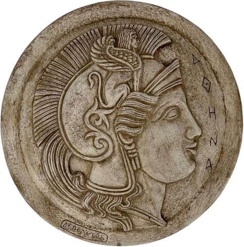 Griechische römische Göttin Athene Schild Münze Skulptur Statue Relief Wanddekoration Griechische römische Göttin Athene Schild Münze Skulptur Statue Relief Wanddekoration von Generic
