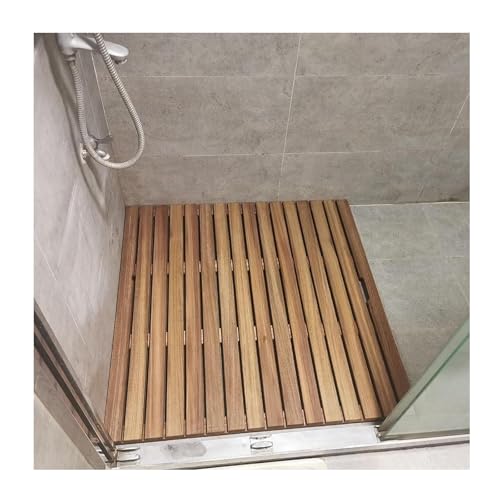 Große Badematte Aus Walnuss-Bambus Sicherheits-Stil Quadratische, Extragroße Holzbodenmatte Rutschfest, Wasserdicht, Für Große Badezimmerböden Langlebig Für Strand, Wohnmobil Und Yacht(24x31in(61x78.7 Große Badematte Aus Walnuss-Bambus Sicherheits-Stil Quadratische, Extragroße Holzbodenmatte Rutschfest, Wasserdicht, Für Große Badezimmerböden Langlebig Für Strand, Wohnmobil Und Yacht(24x31in(61x78.7 von Generic