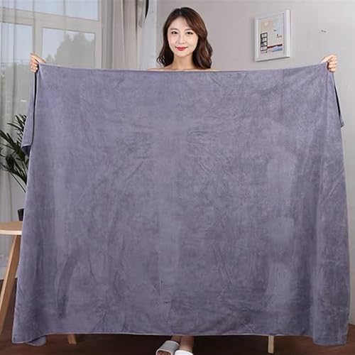 Große Größe Schönheitssalon Pflege Badetuch Betttuch Zuhause Bad saugfähiges Handtuch, schnell trocknendes Erwachsenen-Mikrofaser-Badetuch 80 * 180 extra Dickes Modell von Generic