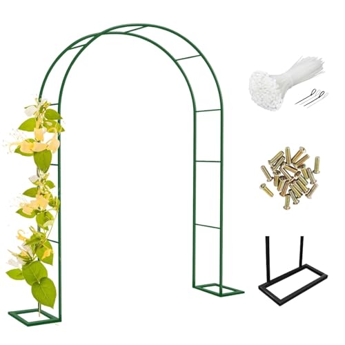 Große Metallgärten Arch Trellis Pergola - Heavy-Duty Outdoor Climbing Plants Support for Roses & Flowers, Wedding Decorations - Green 180W x 220H cm Große Metallgärten Arch Trellis Pergola - Heavy-Duty Outdoor Climbing Plants Support for Roses & Flowers, Wedding Decorations - Green 180W x 220H cm von Generic