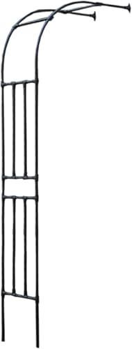 Großer 2,4 M Halbseitiger Gartenbogen, Metallstahlrohr Gartenbogen Heavy Duty Starker Röhrenförmiger Dorn Für Rosen Kletterpflanzen Unterstützung Torbogen Hochzeit, Black, 0.9 * 2.4m Großer 2,4 M Halbseitiger Gartenbogen, Metallstahlrohr Gartenbogen Heavy Duty Starker Röhrenförmiger Dorn Für Rosen Kletterpflanzen Unterstützung Torbogen Hochzeit, Black, 0.9 * 2.4m von Generic