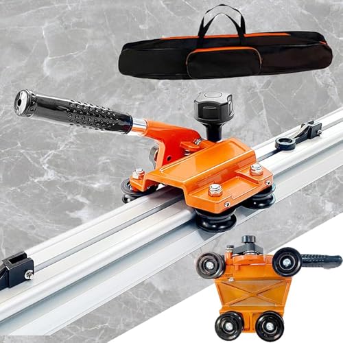 Großer Fliesenschneider (8S-Trennung), 4 Achsen, 3 Klingen, spleißbare Führungsschienen, Schnittstärke: 3-12 mm, mit segmentierten Klemmen + Tragetasche, geeignet für Felsplatten/Fliesen,N(Size:1.8m) von Generic