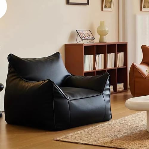 Großer Sitzsack Stuhl, für Wohnzimmer Innenräume Schlafzimmer Garten, Keine Füllung, Mid Century Modern Lounge Chair, für Erwachsene Sitzsack Abdeckung, Wasser-basierte Leder einzelne Abdeckung von Generic