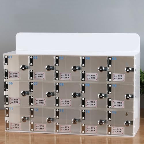 Großes Gitter Handy-Aufbewahrungsbox Wandmontierter Acryl-15-Bit-Handy-Safe-Schrank Mit Transparenter Tür Großes Gitter Handy-Aufbewahrungsbox Wandmontierter Acryl-15-Bit-Handy-Safe-Schrank Mit Transparenter Tür von Generic