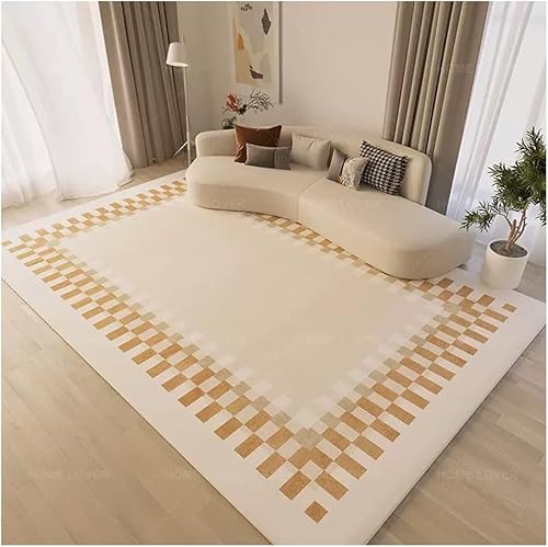 Großflächiger Teppich 200 * 300cm Schlafzimmer Dekor Teppiche Nordischer Stil Einfach Warm Wohnzimmer Teppich Läufer Sofa Bodenmatte rutschfest, A01, 180X250CM von Generic