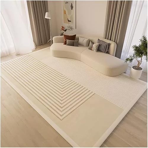 Großflächiger Teppich 200 * 300cm Schlafzimmer Dekor Teppiche Nordischer Stil Einfach Warm Wohnzimmer Teppich Läufer Sofa Bodenmatte rutschfest, A03, 140X200CM von Generic