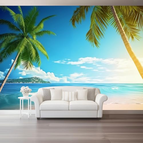 Grün Palmen Fototapete 300 x 210 cm Natur Landschaft Kiefern Sonnenschein Thema Wandbild Wohnzimmer Schlafzimmer Wandtapete, Vlies Tapete UV-Beständig Geruchsfrei Montagefertig Grün Palmen Fototapete 300 x 210 cm Natur Landschaft Kiefern Sonnenschein Thema Wandbild Wohnzimmer Schlafzimmer Wandtapete, Vlies Tapete UV-Beständig Geruchsfrei Montagefertig von Generic