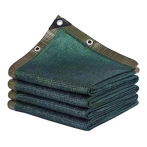 Grünes Schattentuch – 90% Schattennetz für Den Garten 2x5.0m 2x6.0m 3X8.0m 4x5.0m 4x6.0m UV-beständiges Netz für Pflanzenabdeckungen Schwimmbäder Terrassen Höfe(5x5.0m/16.4x16.4ft) von Generic