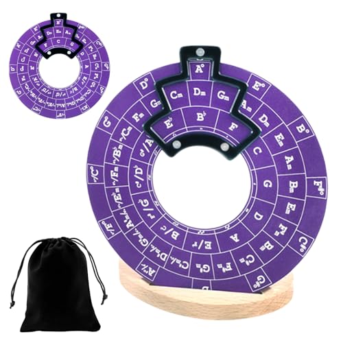 Guitar Music Theory Disc Circles of Fifths | Stabile Gitarre Musiktheorie Disc Akkord Wheel - Kreise der Fünftel Präzises Werkzeug für Anfänger Professionelle Musiker Guitar Music Theory Disc Circles of Fifths | Stabile Gitarre Musiktheorie Disc Akkord Wheel - Kreise der Fünftel Präzises Werkzeug für Anfänger Professionelle Musiker von Generic