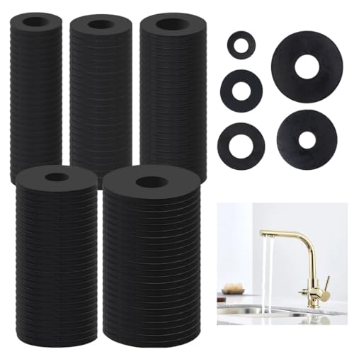 Gummi-Abstandshalter für Haushaltsleitungen, 120 Stück Gummi-Unterlegscheiben, abriebfest, Gummi-Flachwascher-Kit für Wasserhahnschrauben, 1,18/0,98/0,79/0,71/0,47 Zoll Gummi-Abstandshalter für Haushaltsleitungen, 120 Stück Gummi-Unterlegscheiben, abriebfest, Gummi-Flachwascher-Kit für Wasserhahnschrauben, 1,18/0,98/0,79/0,71/0,47 Zoll von Generic
