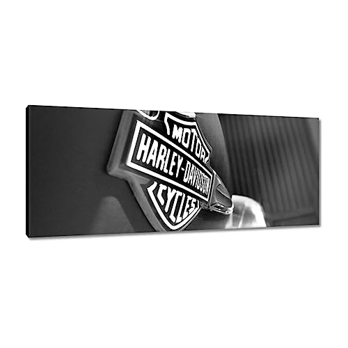 H1976M_PC1I Kunstdruck auf Leinwand, Motiv Harley Davidson, 100 x 40 cm von Generic