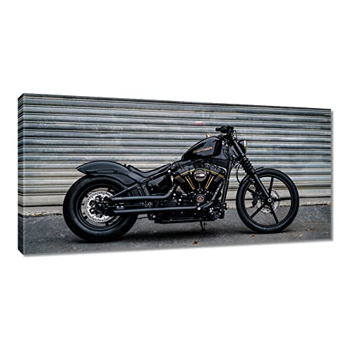 H5114Z Leinwandbild, Motiv Harley Davidson Motorrad, 115 x 55 cm von Generic