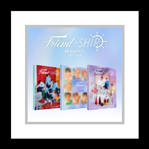 HORI7ON Friend-SHIP 1st Album CD+Folding poster on pack+Photobook+Lyrics book+ID picture+Student ID card+Photocard+Tracking Sealed HORIZON (A-Green Side Version) von Generic