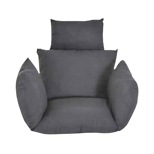 Hängekorb Hängestuhl Rückenkissen Hängesesselauflage Auflage für Polyrattan Rattan Hängeschaukel Polster Hängekorbschaukel Korbschaukel Auflage Rückenpolster von Generic