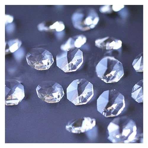 Hängekristalle Prismen K9-Kristall-Kronleuchter-Achteckperlen, 12000 Stück in 2 Löchern, 14 mm Strangperlen Hängekristalle Kristalle für Dekoration Hängekristalle Prismen K9-Kristall-Kronleuchter-Achteckperlen, 12000 Stück in 2 Löchern, 14 mm Strangperlen Hängekristalle Kristalle für Dekoration von Generic