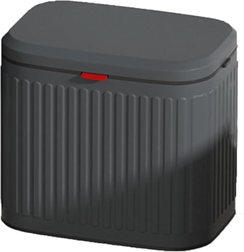 Hängender Mülleimer Mit Deckel, Wandmontierter Faltbarer, Küchenkompostbehälter Müll, Dose Für Arbeitsplatte Oder Unter Der Spüle, Wandmontierter Thekenabfallbehält, Black, 4L von Generic