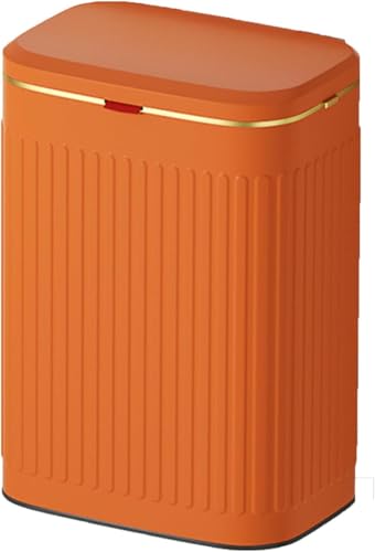 Hängender Mülleimer Mit Deckel, Wandmontierter Faltbarer, Küchenkompostbehälter Müll, Dose Für Arbeitsplatte Oder Unter Der Spüle, Wandmontierter Thekenabfallbehält, Orange, 8L von Generic