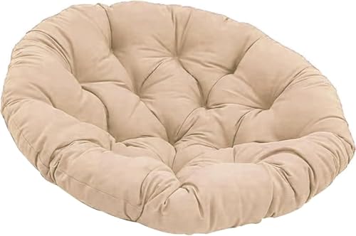 Hängesesselkissen, Multifunktional Gartenstuhl Kissen, Rundes Dicke Stuhlkissen Bequem Weich Sitzkissen Hängesessel Für Indoor Outdoor Garten Stuhlauflage(#15,80 * 80 cm) von Generic