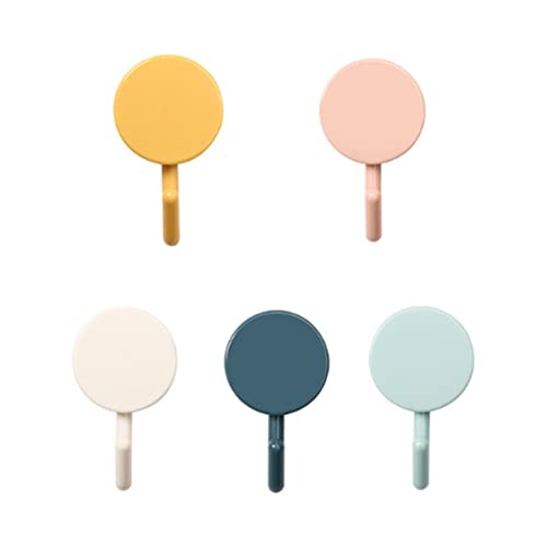 Haken für Wände kein Schaden, selbstklebende Wandhaken schwere dünne süße farbenfrohe Schlüsselhalter Wanddekorative 5pcs von Generic