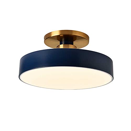 Halb versenkte Deckenleuchte schwarz dimmbar - Macaron Kronleuchter für Wohnzimmer, Schlafzimmer, Küche, Bad und Flur - 3 Farben Acryl LED Kronleuchter von Generic