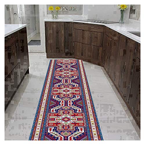 Halle Teppich, Non-Rutsch Low Profile Stapel Gummi Backing Für Indoor Area Teppiche Bordered Design Für Eingangsküchen/a/60X700Cm von Generic