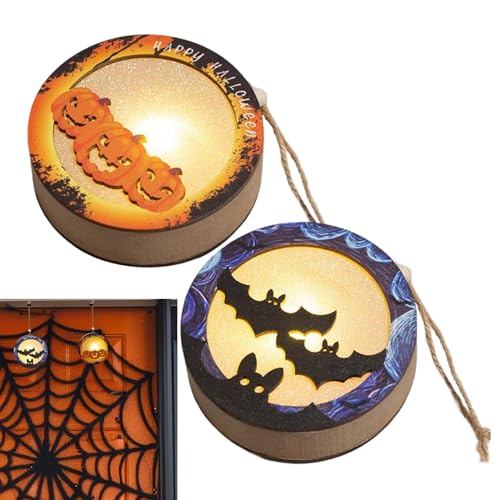 Halloween Beleuchtete Kürbislaterne | Beleuchtete Halloween Kürbis Dekoration,2er Set Batteriebetriebene Deko Für Zimmer Haus Garten Party Tisch Halloween Beleuchtete Kürbislaterne | Beleuchtete Halloween Kürbis Dekoration,2er Set Batteriebetriebene Deko Für Zimmer Haus Garten Party Tisch von Generic