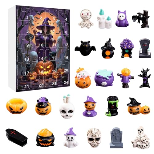 Halloween Countdown-Kalender Überraschungsset mit Countdown-Aktivität für die Weihnachtsfeier KzW722 (Black, 26x18cm) von Generic