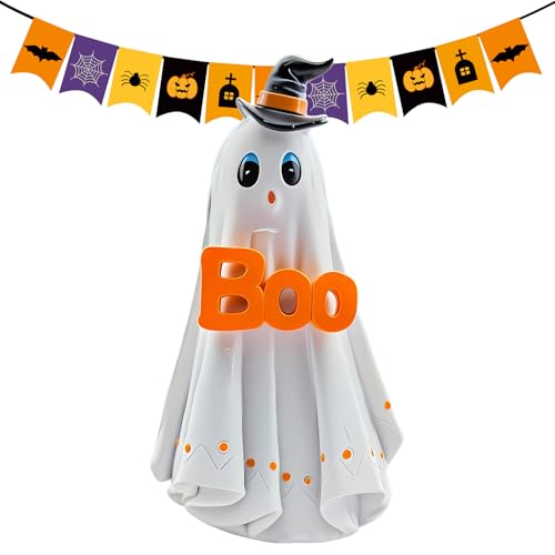 Halloween Geist Figur - Leuchtende Dekofigur für Draußen,Halloween für Terrasse Camping Kamin Gartenfenster Weg Haus Halloween Geist Figur - Leuchtende Dekofigur für Draußen,Halloween für Terrasse Camping Kamin Gartenfenster Weg Haus von Generic