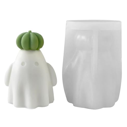 Halloween Ghost Kürbisform - Aromatherapie Kerze Silikon Gipsform Bastelform Schokolade Backform Kuchen handgefertigt Seife festliche Party Dekoration Ghost Ornament Cre von Generic