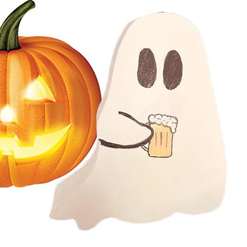 Halloween Halloween Holz Ghost Tablett Dekoration - Holzgeisterdekorationen | Dekoration des Zeichens des Geistes für Innenräume | Dekorationen für mehrere Ebenen von Halloween Segni Halloween Halloween Holz Ghost Tablett Dekoration - Holzgeisterdekorationen | Dekoration des Zeichens des Geistes für Innenräume | Dekorationen für mehrere Ebenen von Halloween Segni von Generic