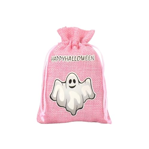 Halloween Kordelzug Taschen Bunte Sackleinen Candy Beutel Für Schmuck Lagerung Party Snh495 (15x10cm) von Generic