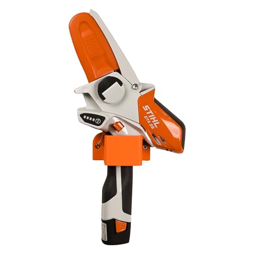 Halterung passend für STIHL GTA 26 Akku Gehölzschneider Wandhalterung Zubehör Gerätehalterung Mini Kettensäge Halter (Orange) von Generic