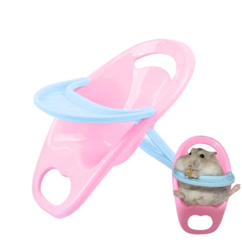 Hamster -Esstisch mit Tablett und Stuhl - Tierkäfig -Zubehör, Habitatdekoration Miniaturmöbel, niedliche Fütterungsrequisiten | Spielzeug für Hamster Mäuse Igel Nagetiere Haustierfotografie zu von Generic
