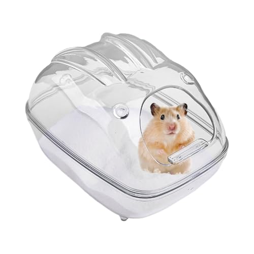Hamster Sand Bath Container | Chinchilla Duschwanne – Chinchilla-Badewanne, klarer kleiner Körper zur Reinigung des Körpers, Tiere für Rennmäuse von Generic