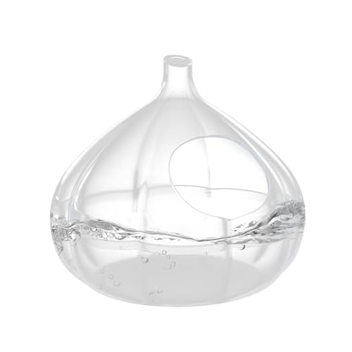 Hamstersandbad - Transparenter Hamsterbad Sandkasten mit Knoblauchform | Kleintierhäuser und Lebensräume | Hamster Kleintier Sandbad Box zum Baden Spielen Erkunden Verstecken Schlafen von Generic