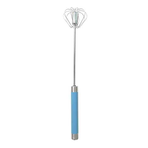 Hand-Schneebesen – Edelstahl-Handmixer, Schneebesen, halbautomatischer Schneebesen, Hand-Rotationsschneebesen, Milchaufschäumer, Handbesen zum Rühren, Rühren, Kochen, Backen von Generic