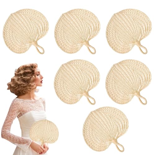 Handfächer aus natürlichem Bast – 6 Stück Handfächer Palmizi | Erfrischende Dekoration für Zuhause, Wand, Tisch und heiße Tage Partys Handfächer aus natürlichem Bast – 6 Stück Handfächer Palmizi | Erfrischende Dekoration für Zuhause, Wand, Tisch und heiße Tage Partys von Generic