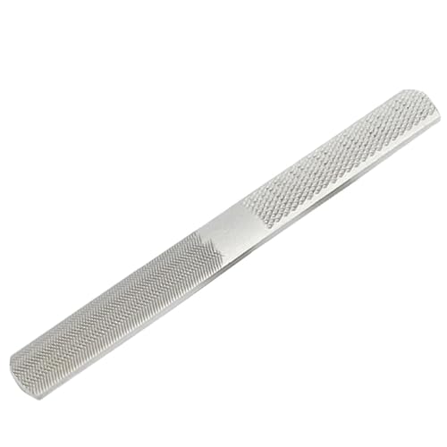 Handfeile aus Stahl – 4-in-1 Metallbearbeitungsfeilen – fein gezackter Stahl Hand Metall Feilen Werkzeug Ergonomischer Griff, Elektronik-Enthusiastenfeile von Generic
