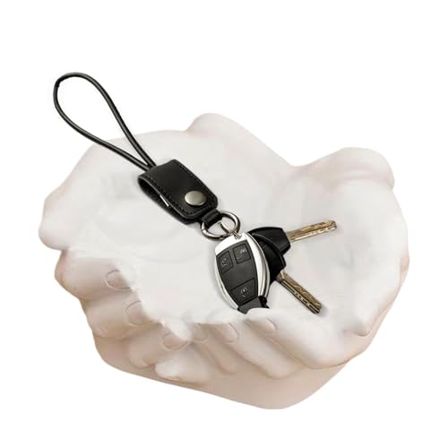 Handgefertigter Schlüsselteller, Statue aus Kunstharz, doppelseitig, Tischdekoration für Wohnzimmer, lustige Skulpturen, geschnitzte Schlüssel zur Aufbewahrung von Armbändern Handgefertigter Schlüsselteller, Statue aus Kunstharz, doppelseitig, Tischdekoration für Wohnzimmer, lustige Skulpturen, geschnitzte Schlüssel zur Aufbewahrung von Armbändern von Generic