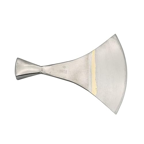 Handgefertigtes Ledermesser DIY Handwerk Halbkreis Nerz Fuchs Haut Leder Schneidwerkzeug DIY Handwerkzeug Fellschneider Legierung Stahlklinge (S) von Generic
